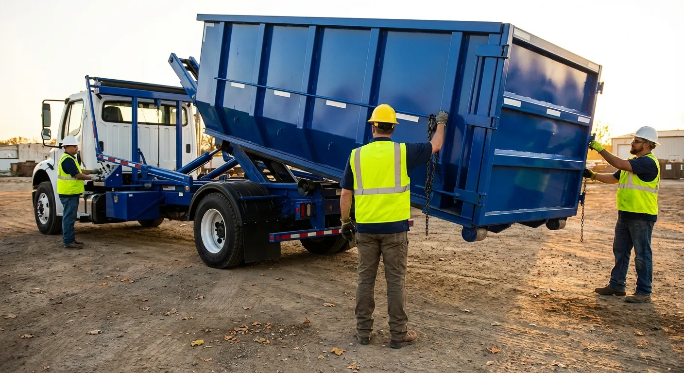 Commercial debris containment dumpster in Joliet, IL