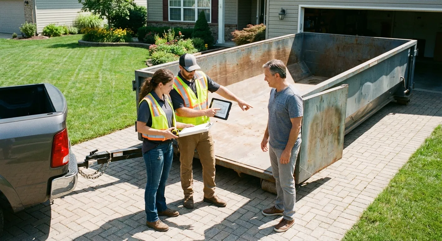 10 Yard Dumpster Rental Process in Joliet, IL