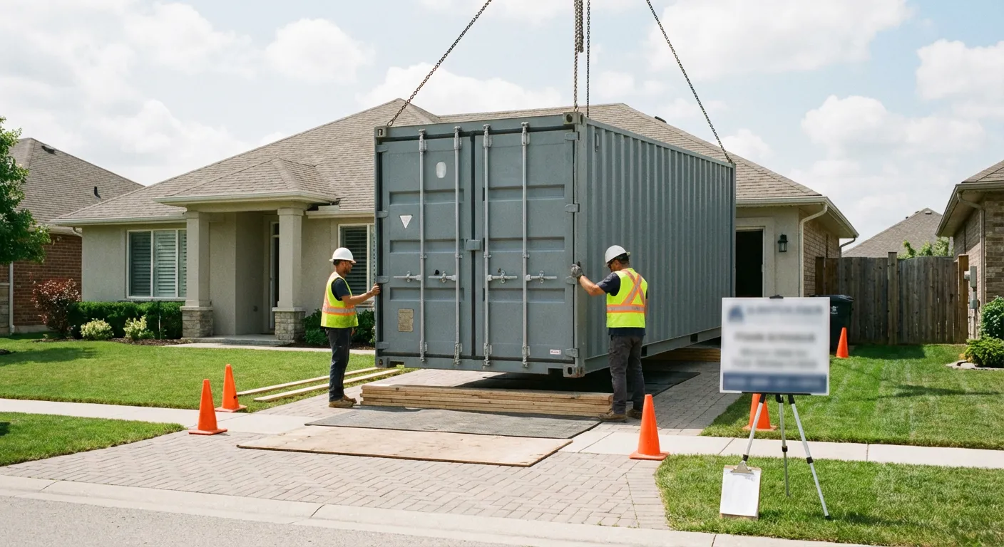 Safety inspection of dumpster placement site in Joliet, IL