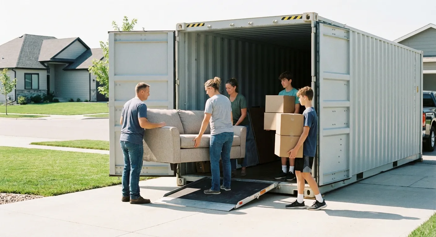 Dumpster with walk-in loading door in Joliet, IL