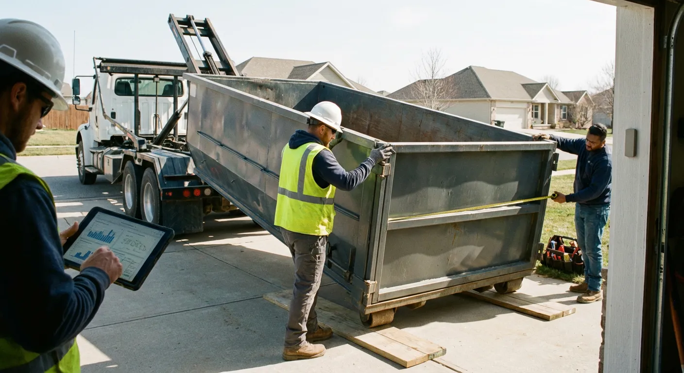 Roll-off dumpster dimensions and capacity guide in Joliet, IL