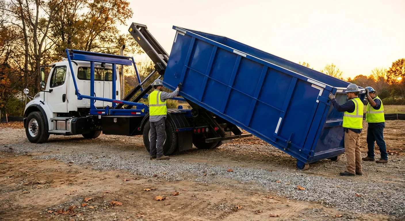 Construction dumpster delivery in Joliet, IL