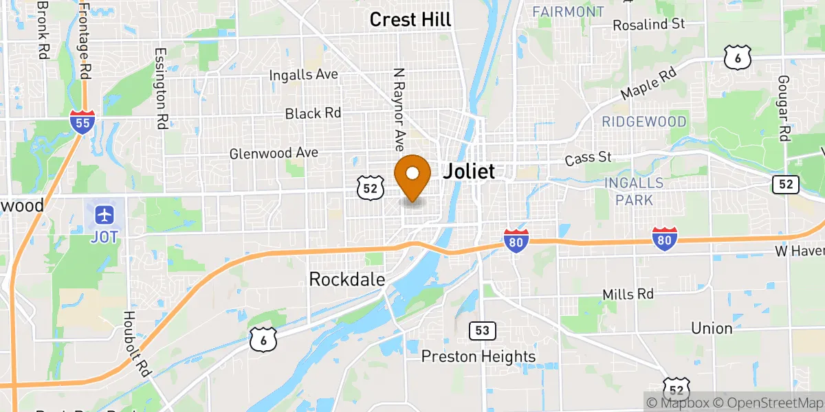 st neighborhood map in Joliet, IL